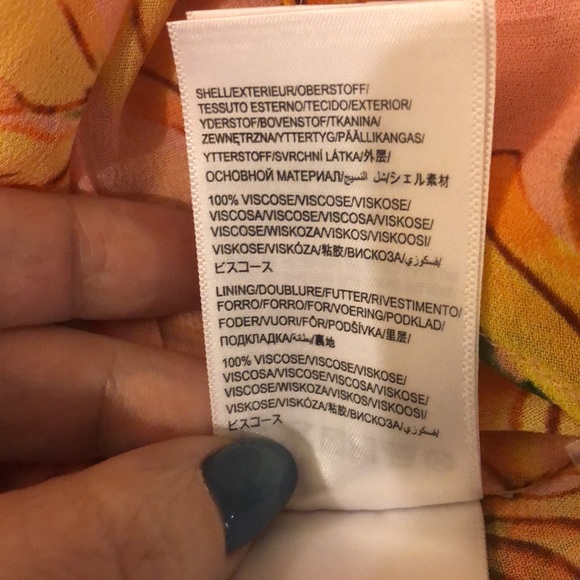 Farm Rio Banana Taste Ruffle Midi Dress Sz L NWT - Picture 7 of 7